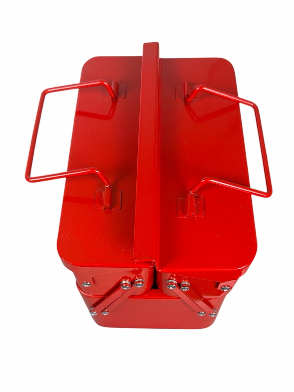Brightroom Red Metal Cantilever Toolbox Organizer Storage Caddy - Picture 12 of 12